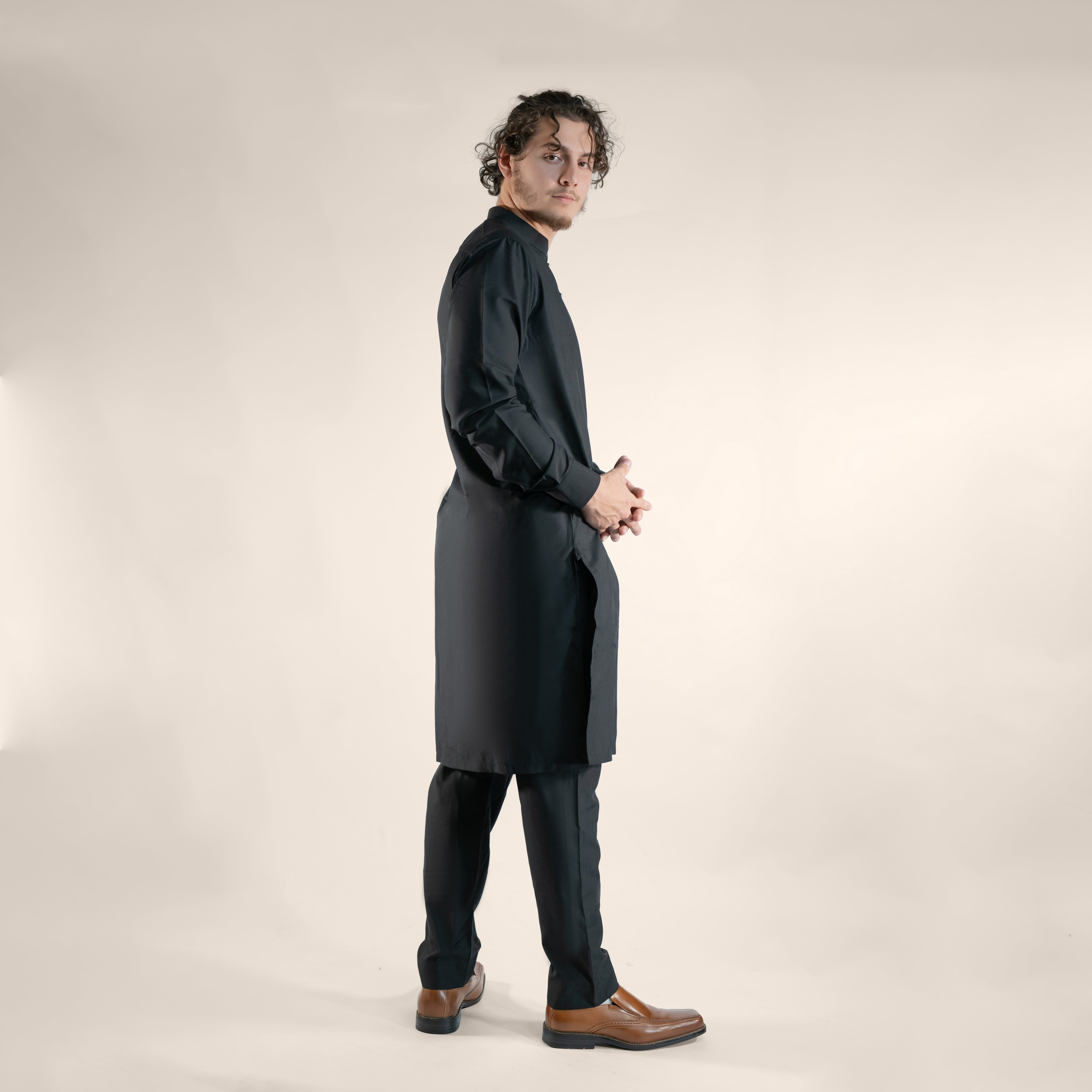 Nightfall Noble Traditional Long Sleeve Kurta