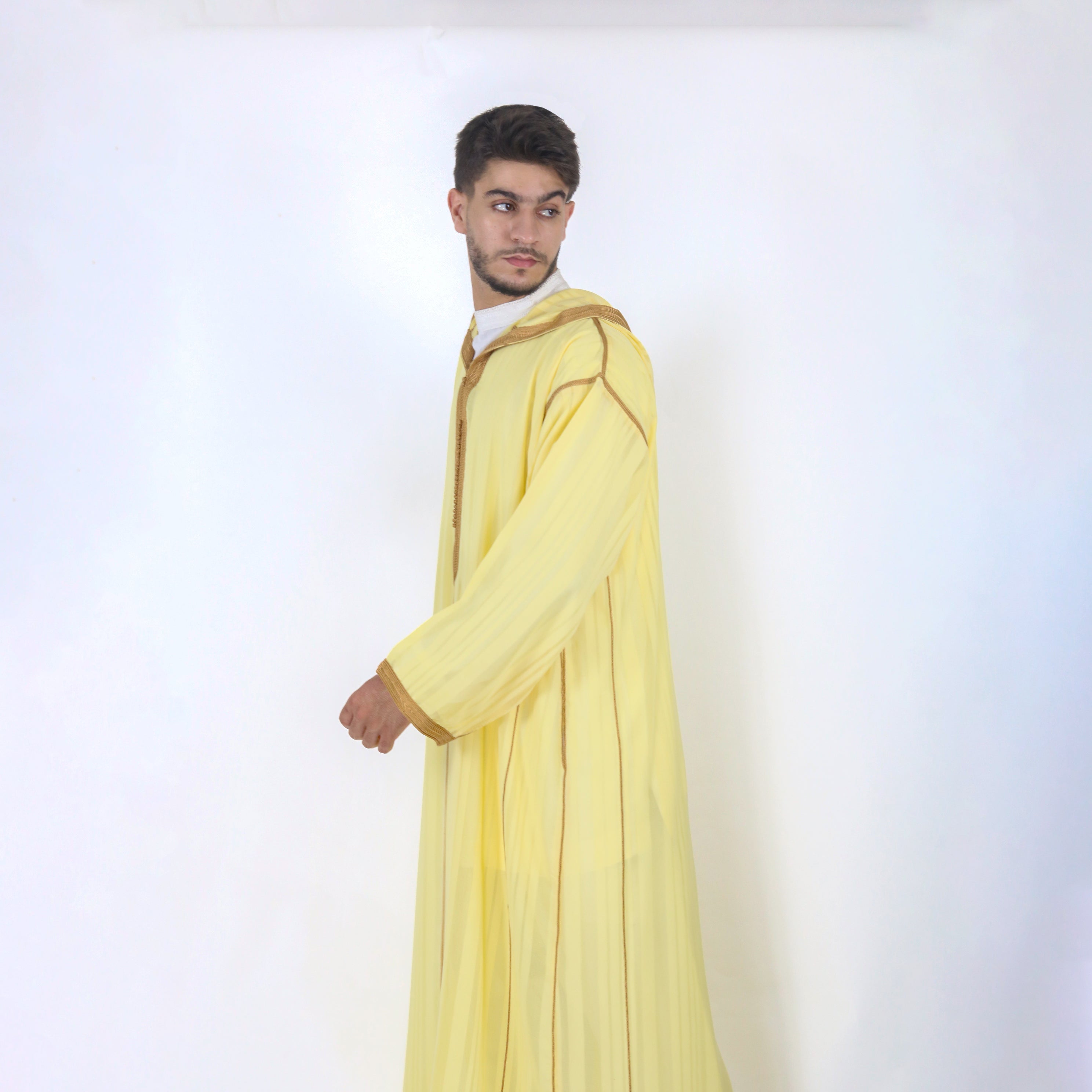 Starlight Hooded Full-sleeve Djellaba Thobes