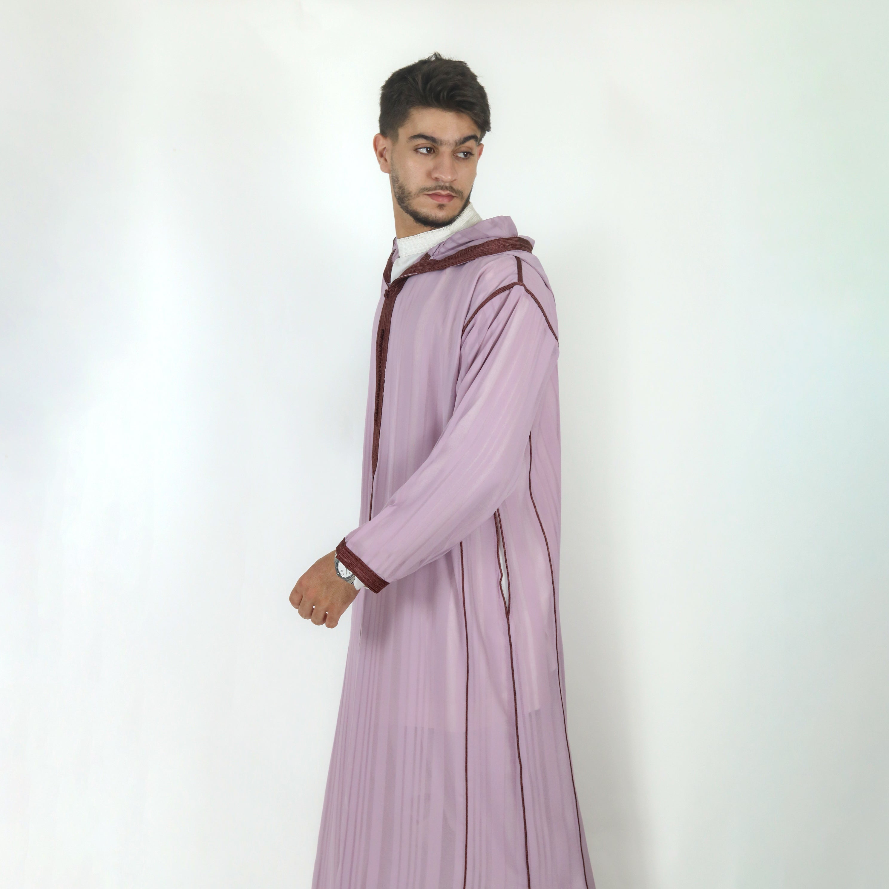 Starlight Hooded Full-sleeve Djellaba Thobes