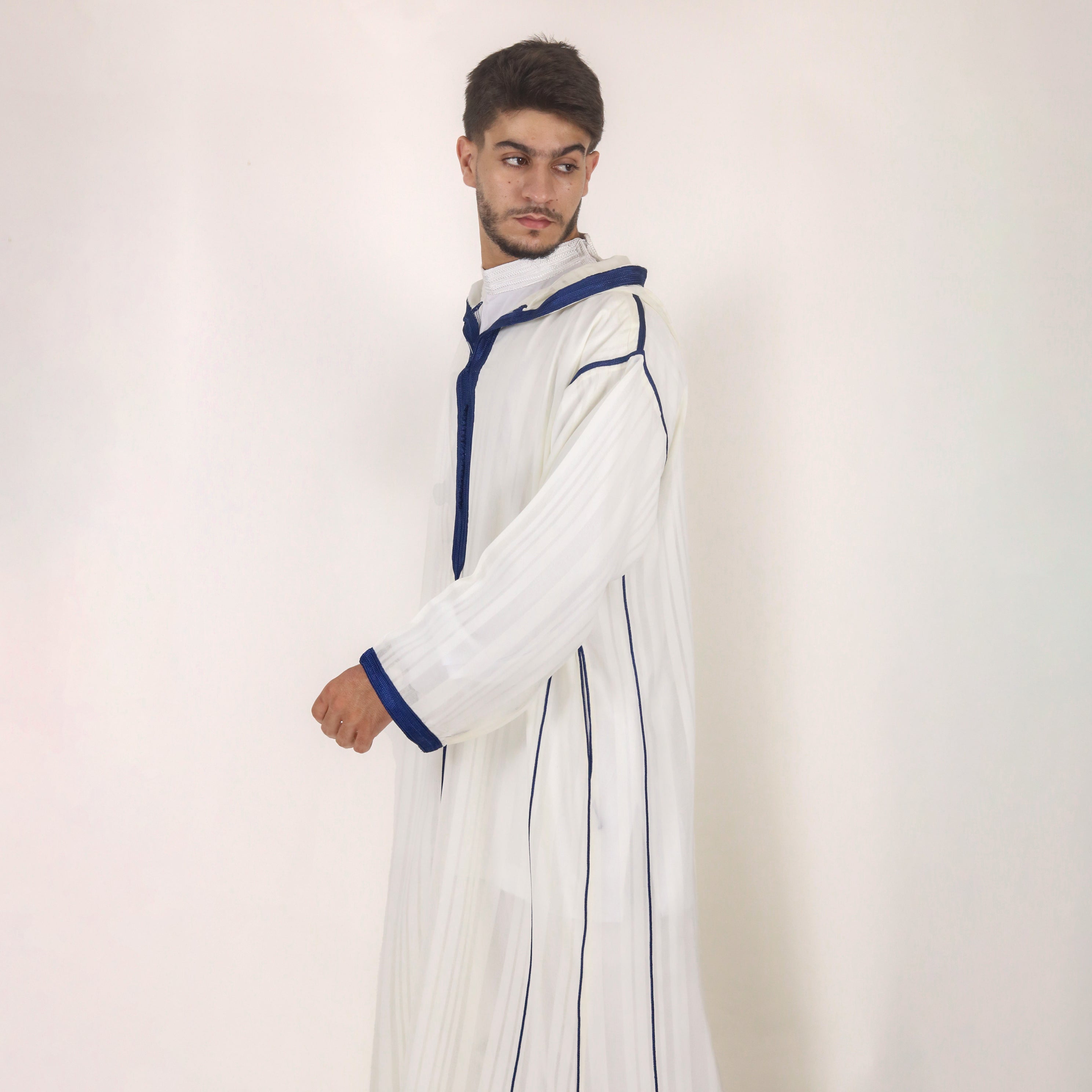 Starlight Hooded Full-sleeve Djellaba Thobes