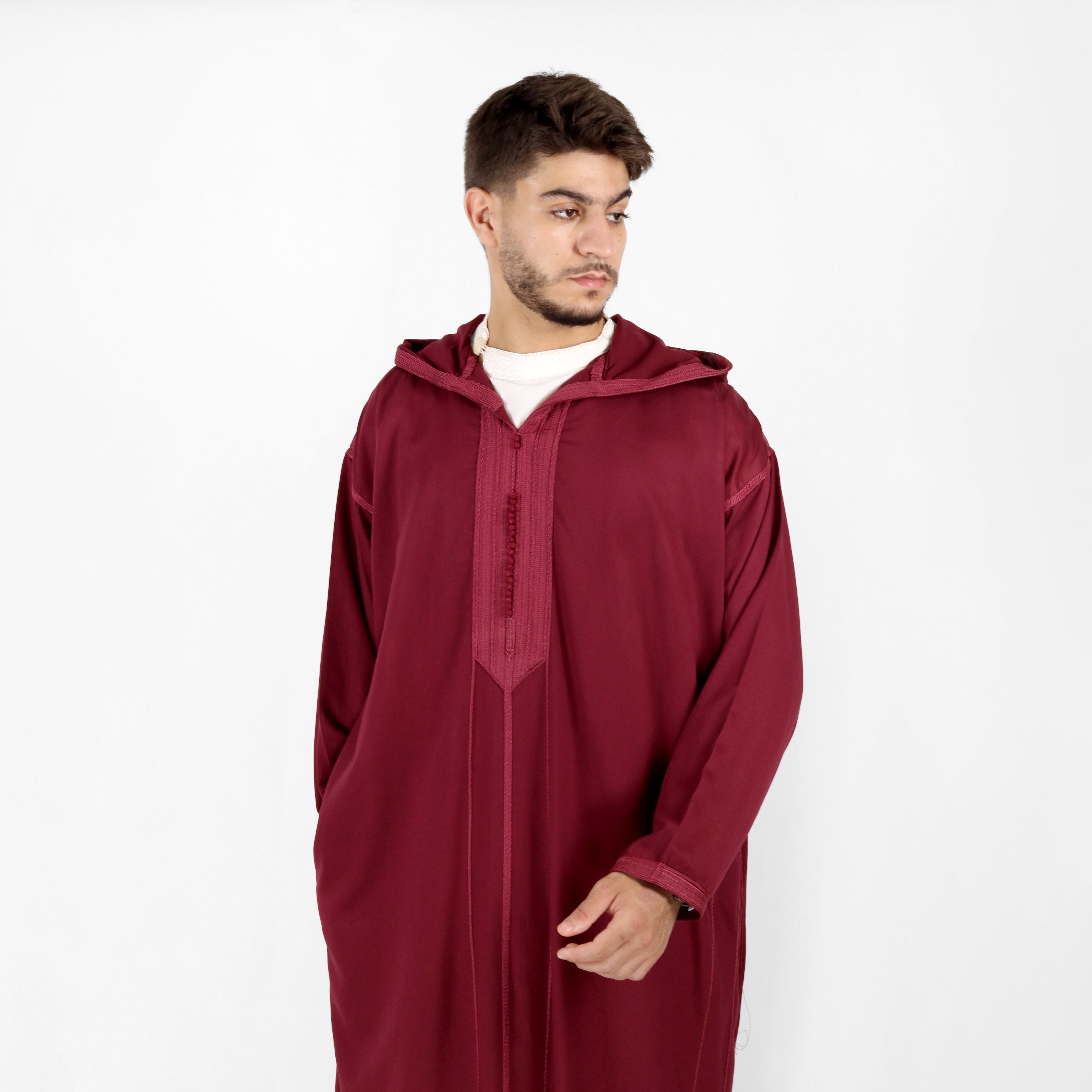 Ethereal Elegance Long Sleeve Hooded Djellaba Thobes