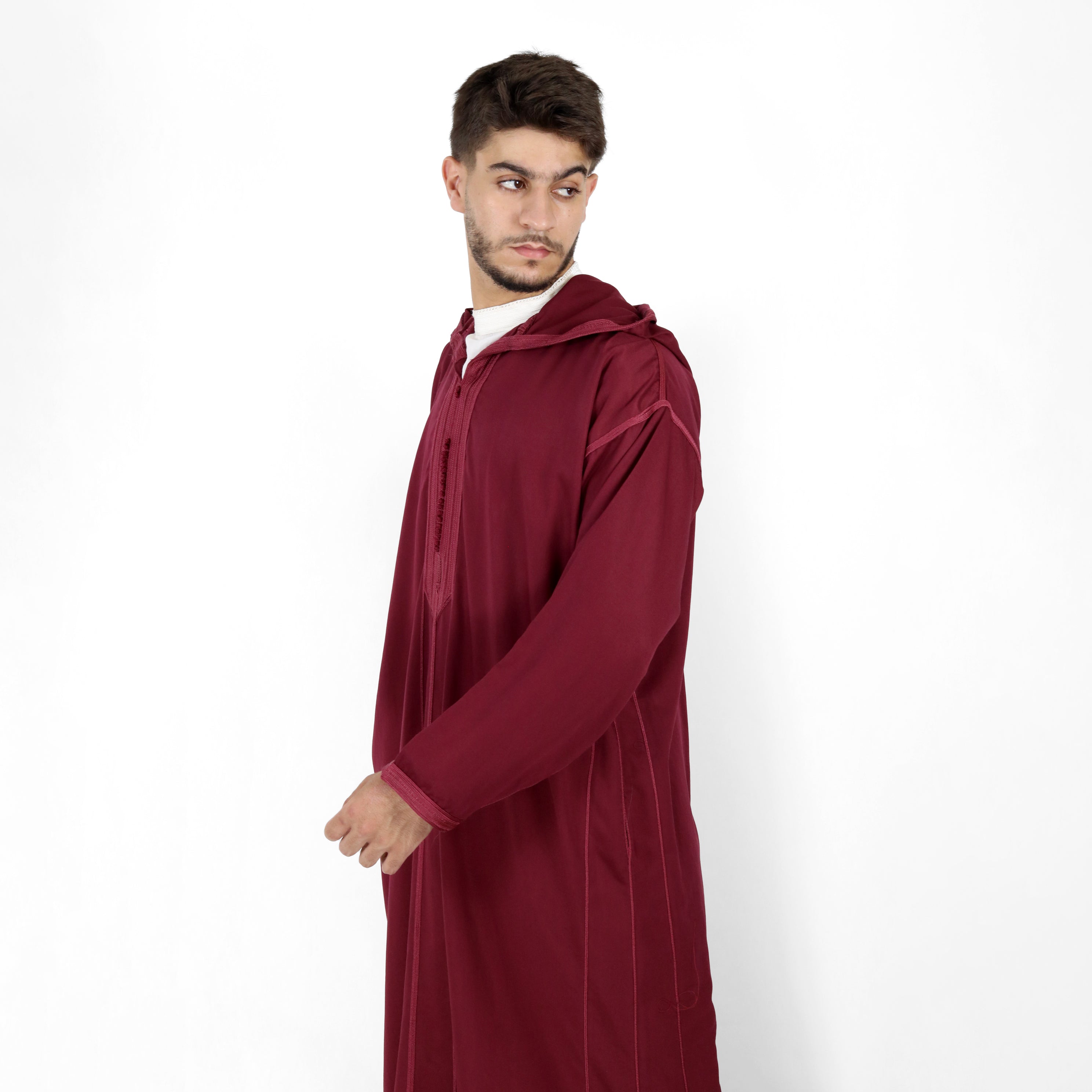 Ethereal Elegance Long Sleeve Hooded Djellaba Thobes