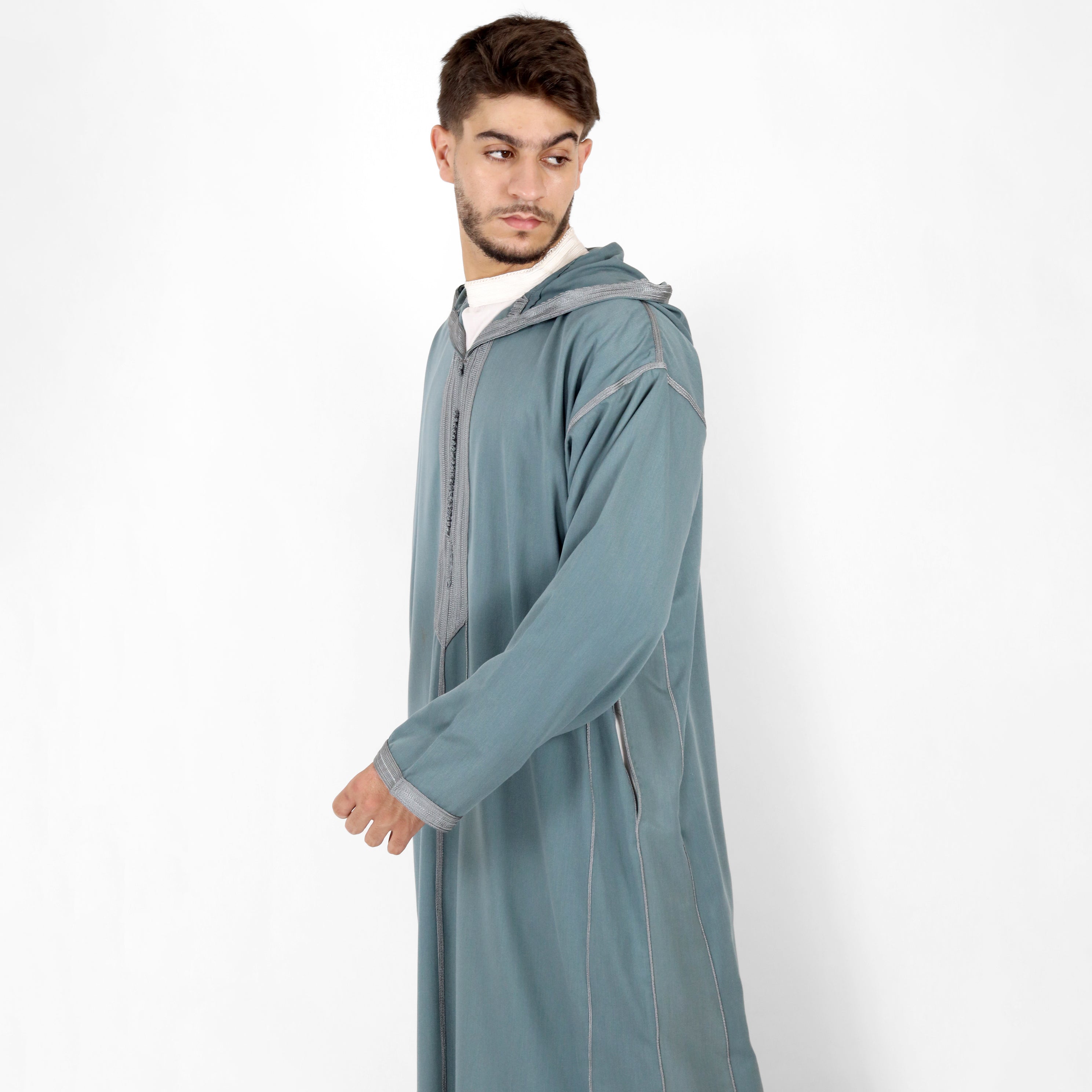 Ethereal Elegance Long Sleeve Hooded Djellaba Thobes