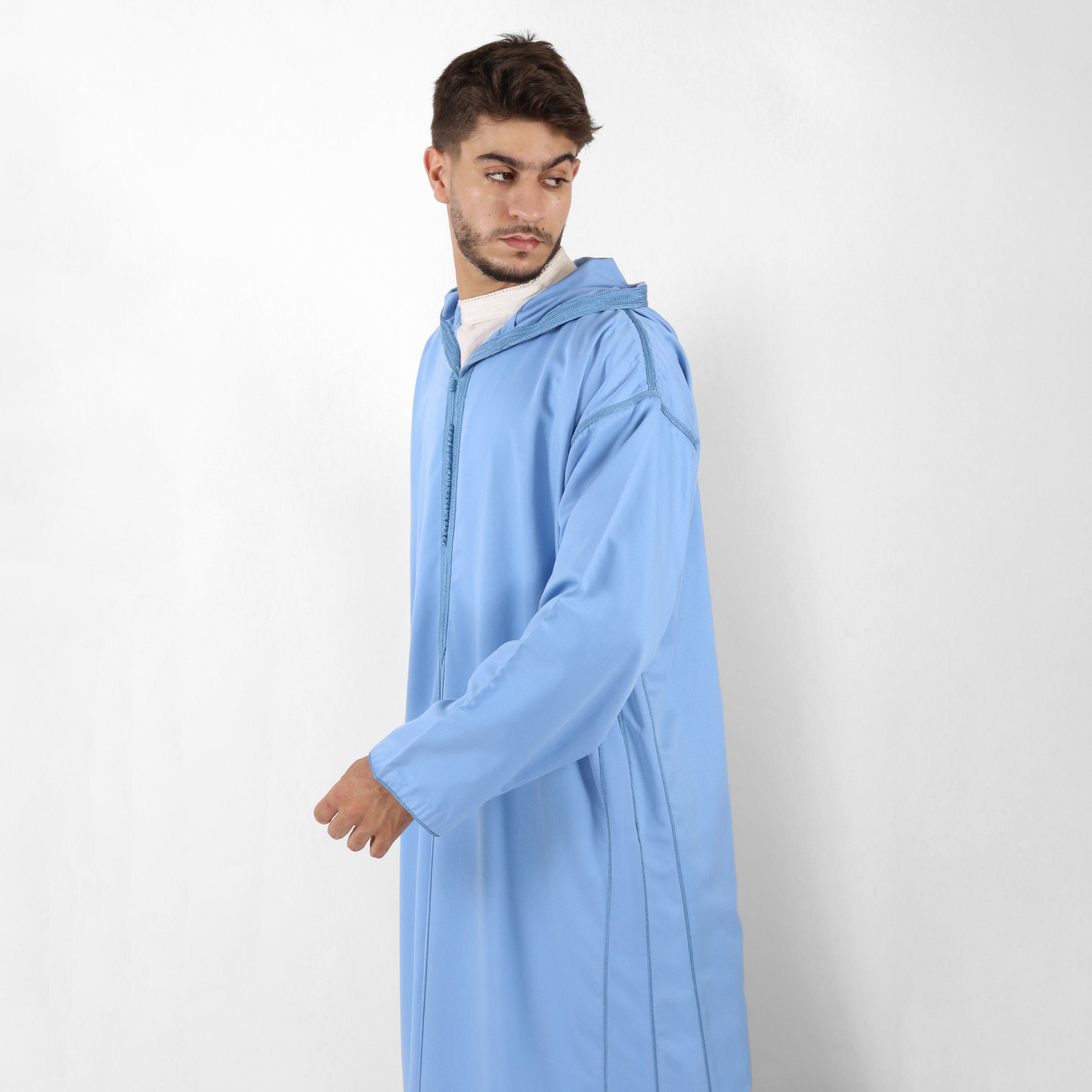 Ethereal Elegance Long Sleeve Hooded Djellaba Thobes