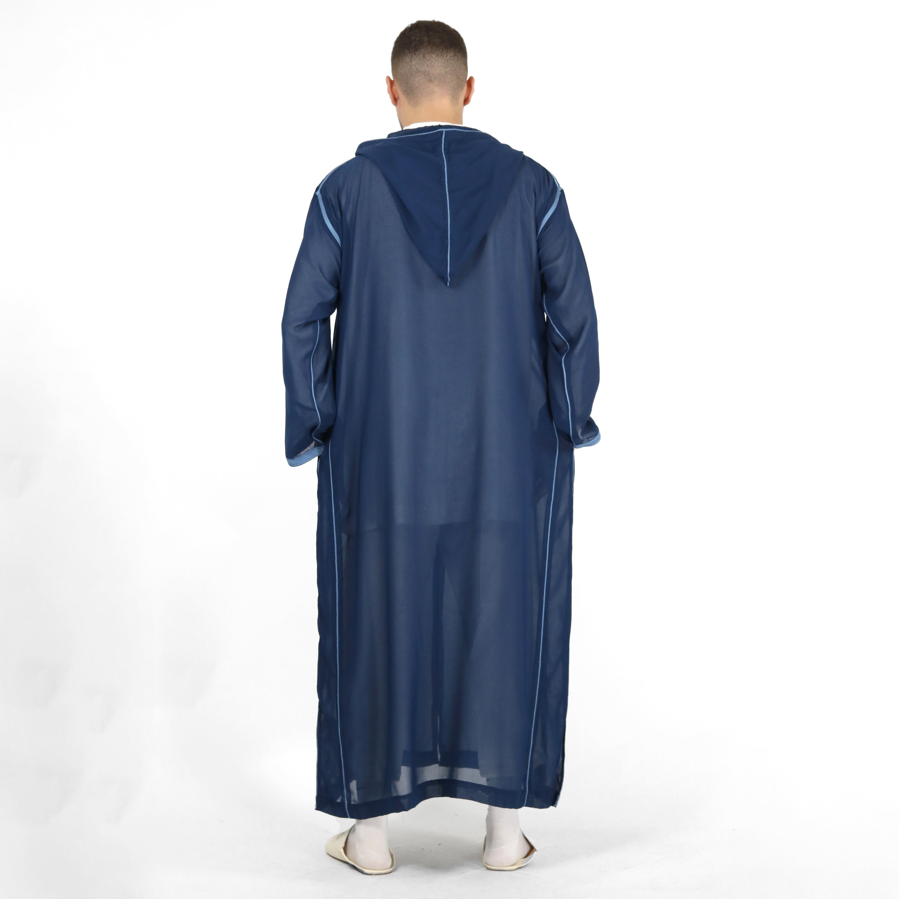 Arabesque Aura Heavy Embroidery Work Hooded Djellaba Thobes