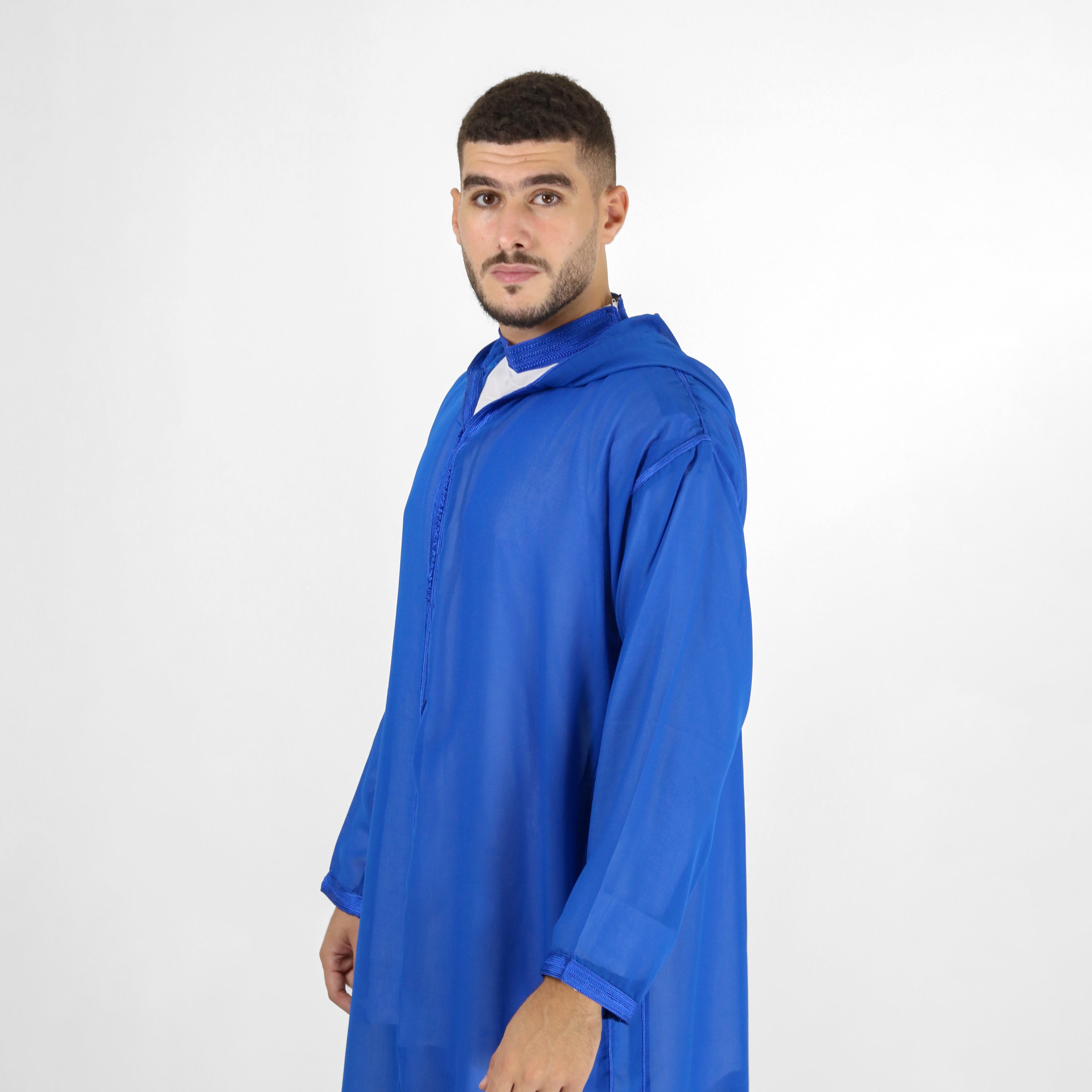 Arabesque Aura Heavy Embroidery Work Hooded Djellaba Thobes