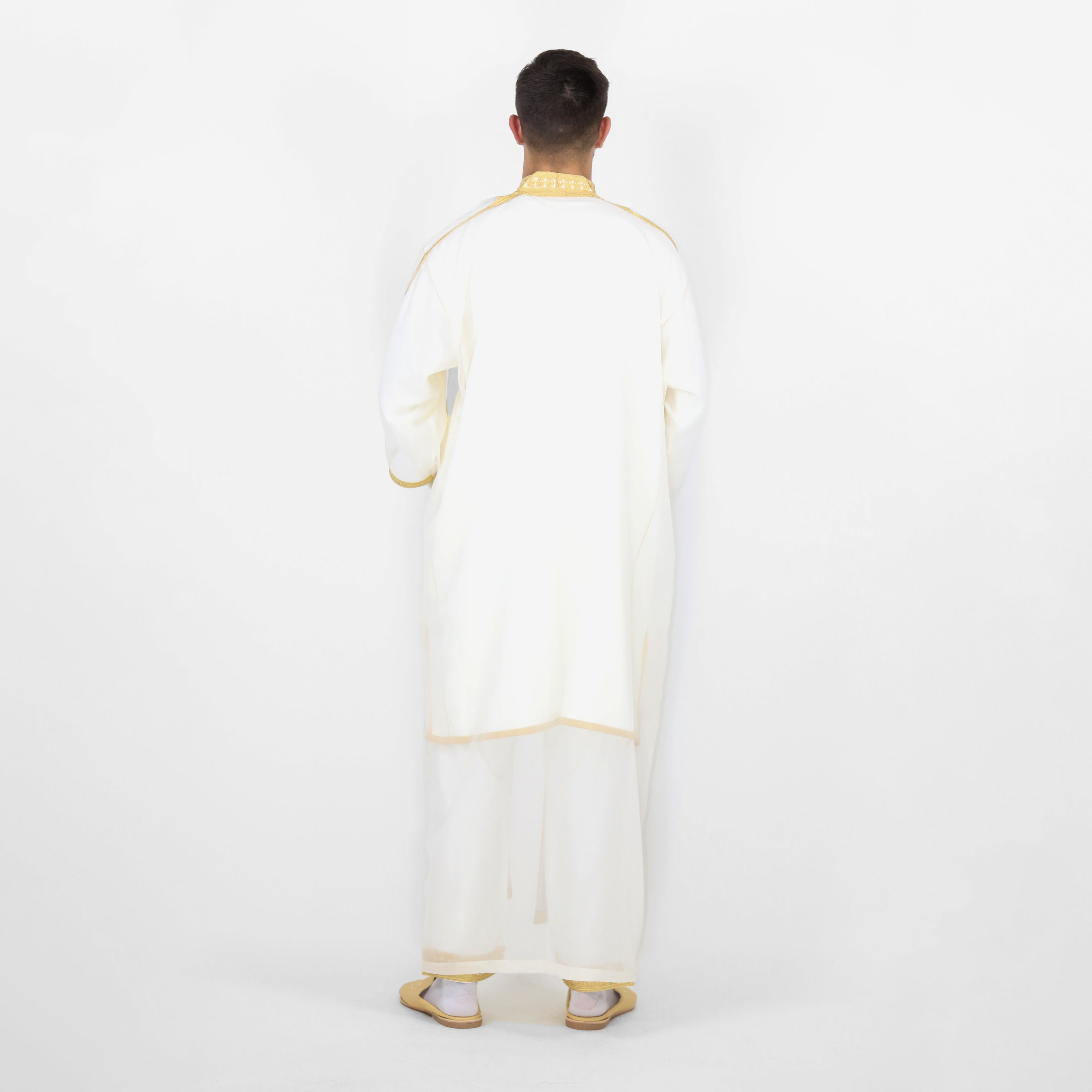 Oasis Moroccan Men Djellaba 3-piece Caftan Thobe Set