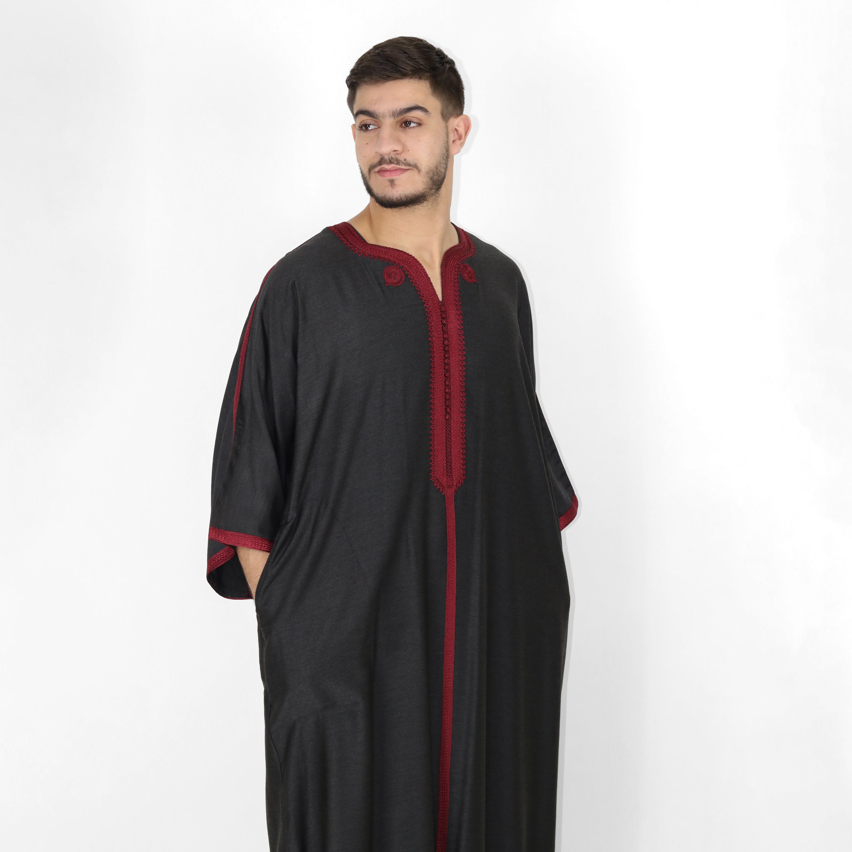 Celestial Serenity Elbow Length Sleeve Embroidered Thobes