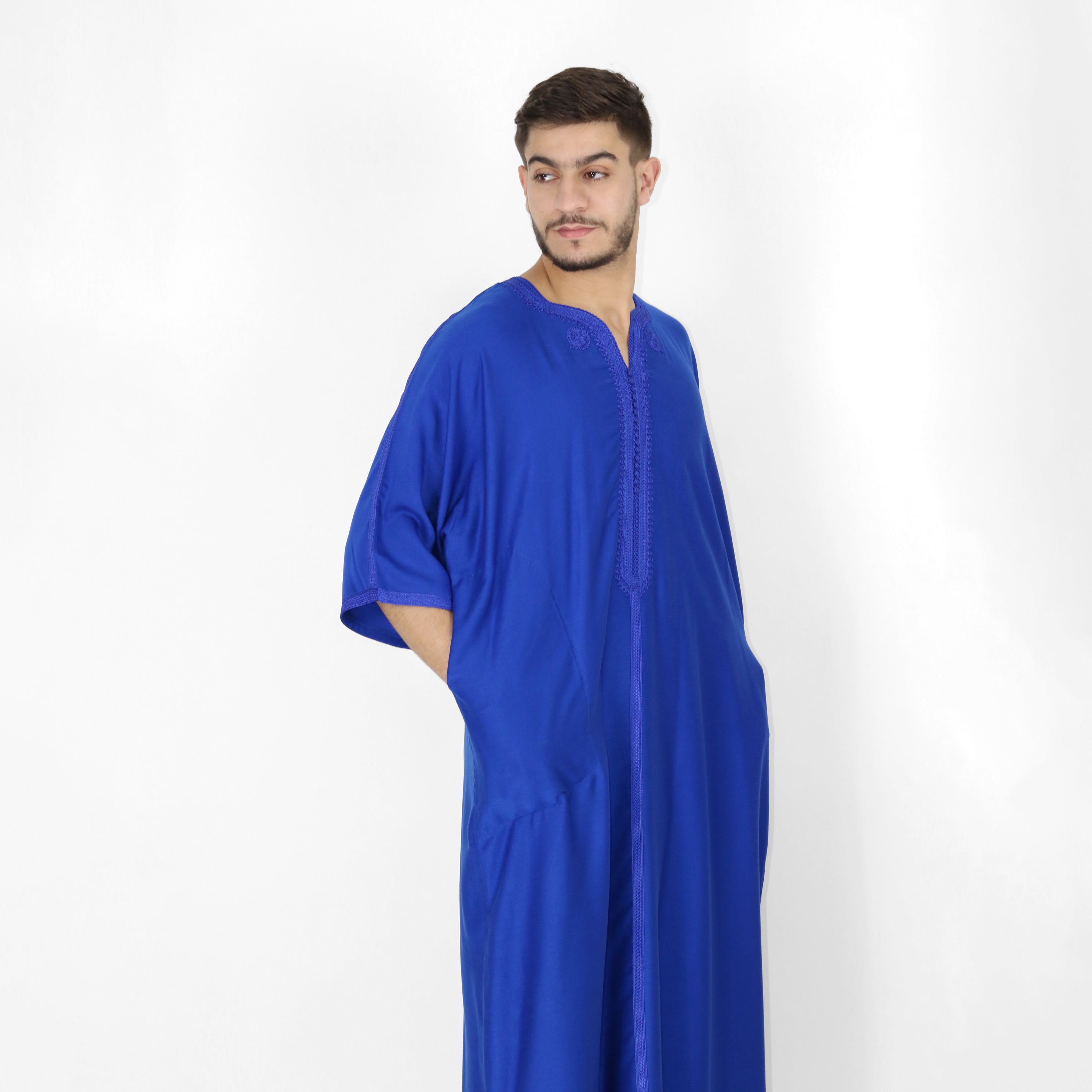 Celestial Serenity Elbow Length Sleeve Embroidered Thobes
