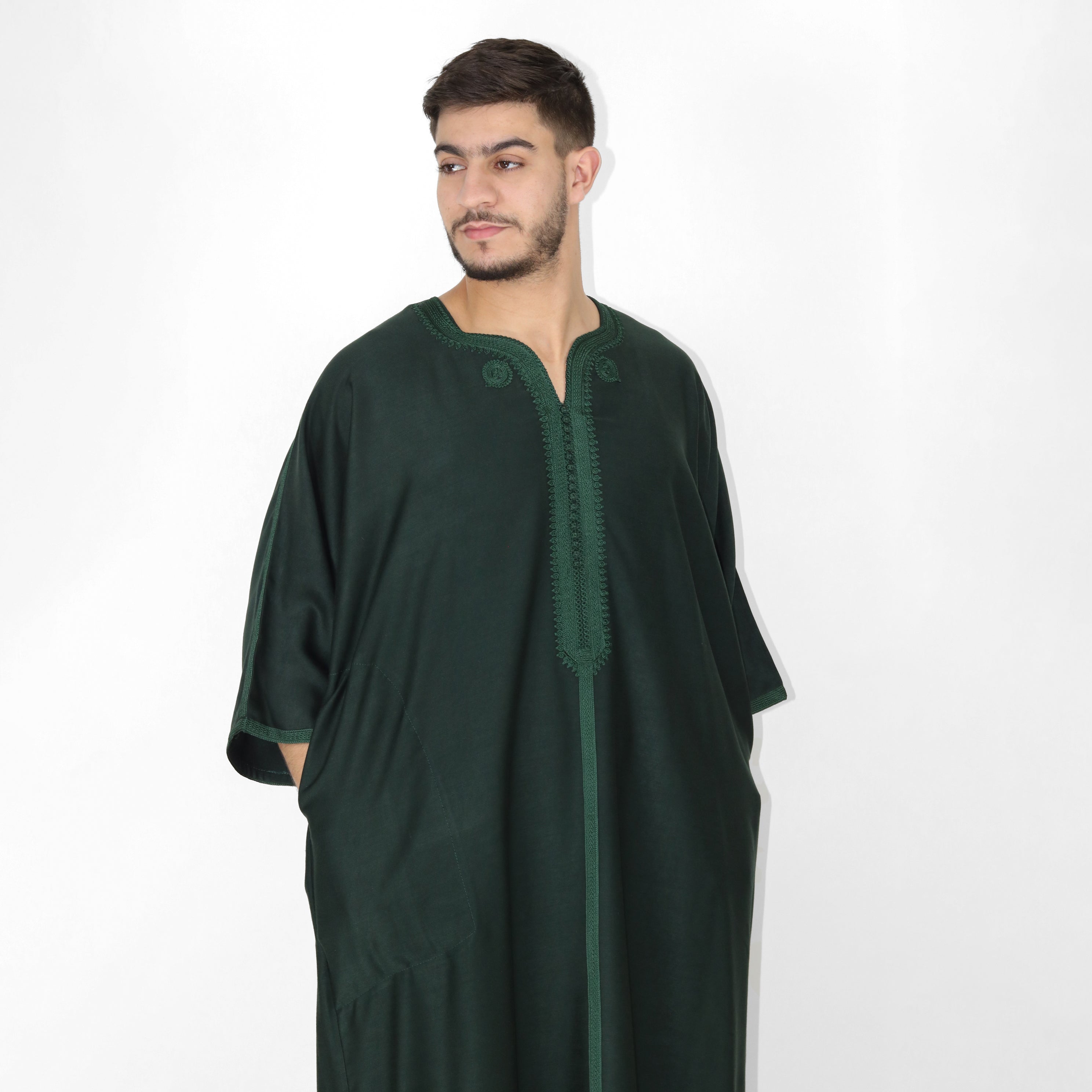 Celestial Serenity Elbow Length Sleeve Embroidered Thobes