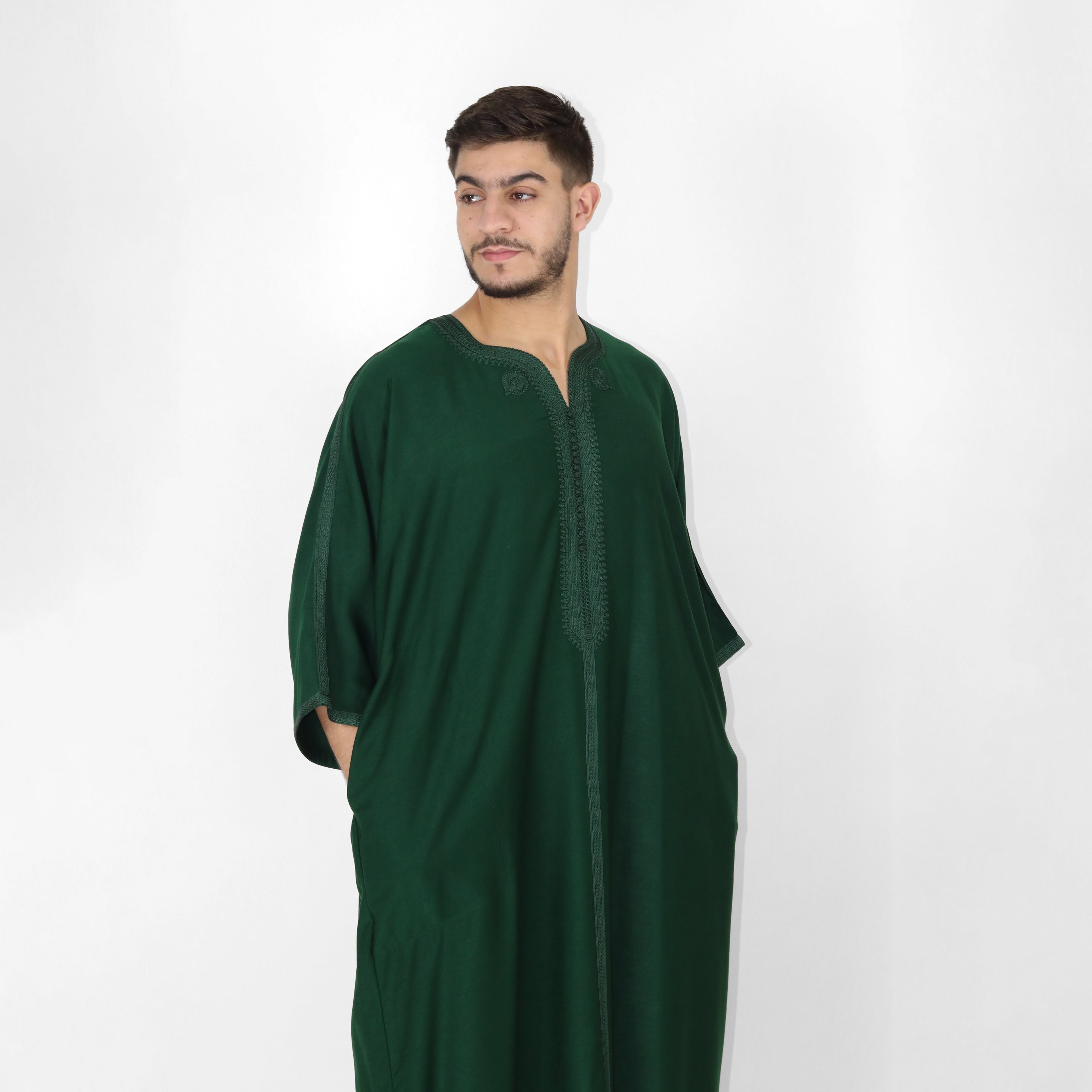 Celestial Serenity Elbow Length Sleeve Embroidered Thobes