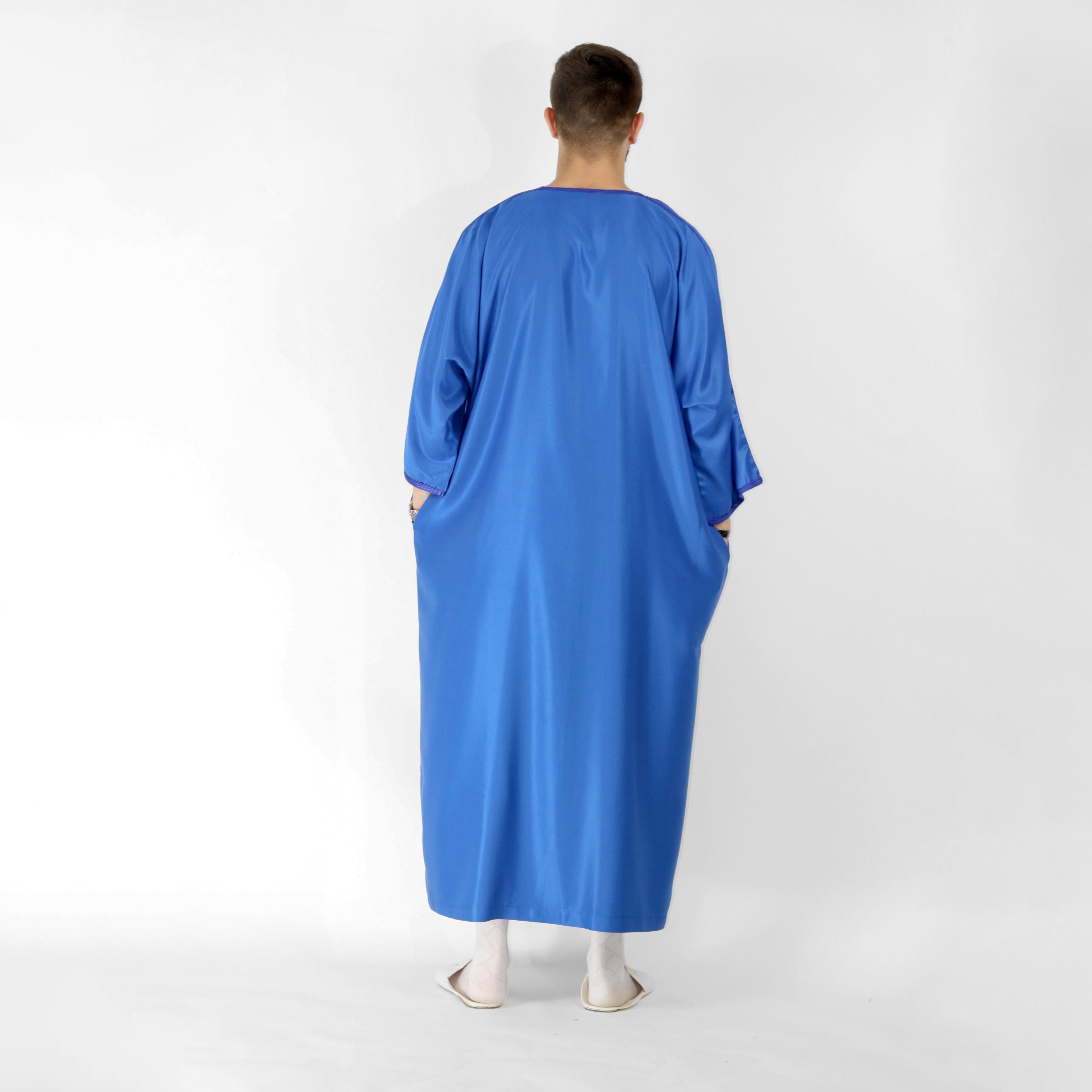 Luxe Thread Embroidery Detailing 3 Quarter Sleeve Thobes