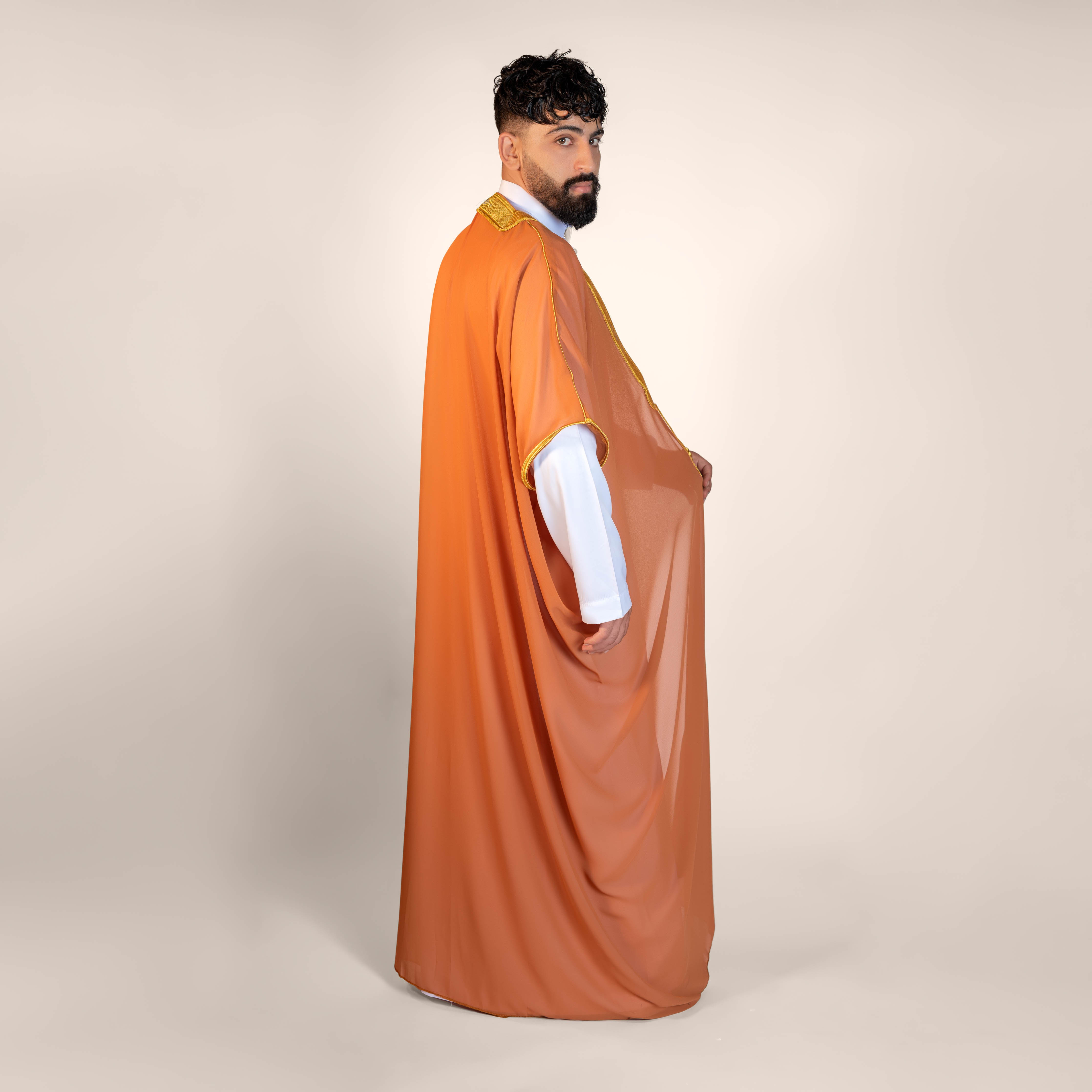 Twilight Cover Golden Embroidered Bisht Cloak