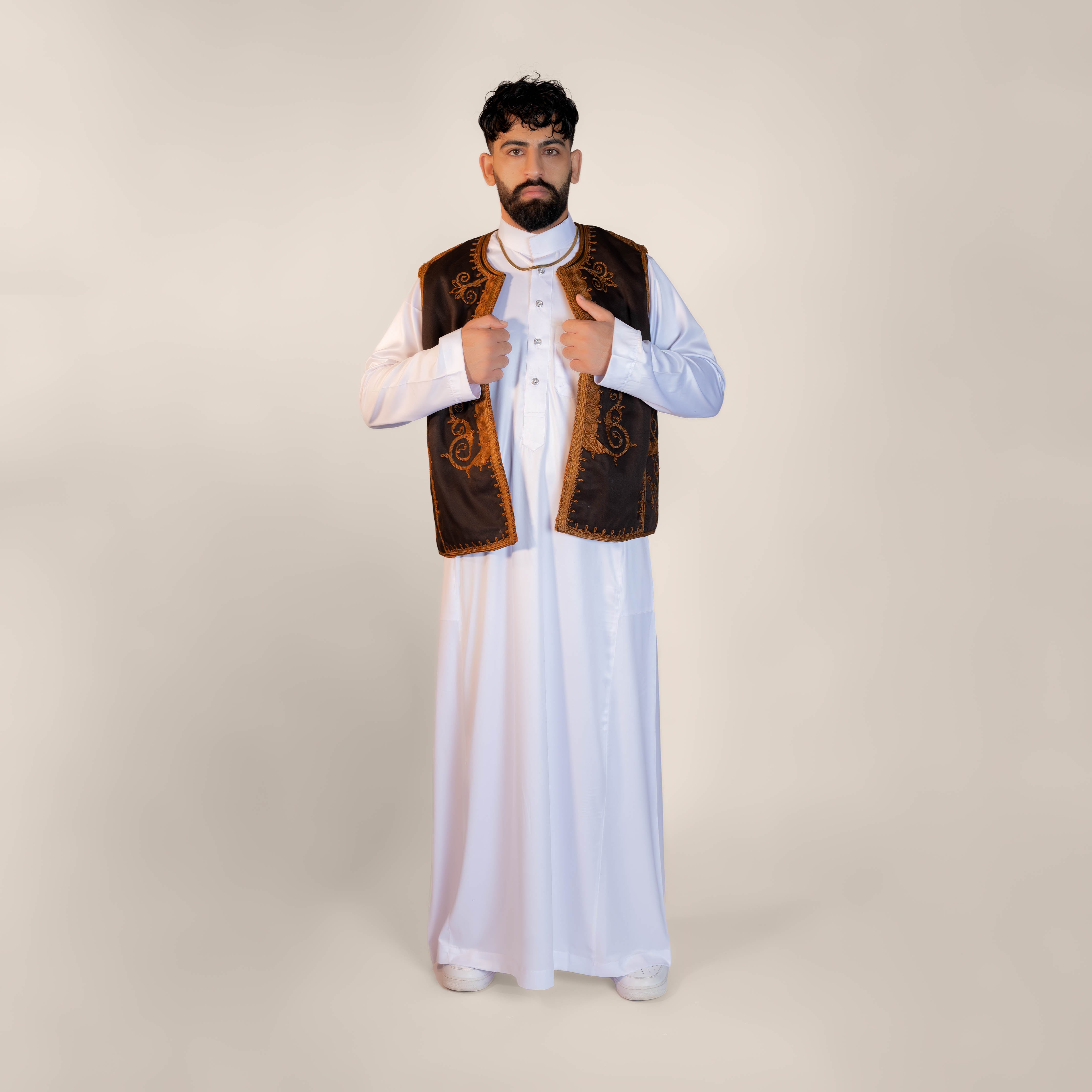 Moonlit Mirage Embroidered Half Coat