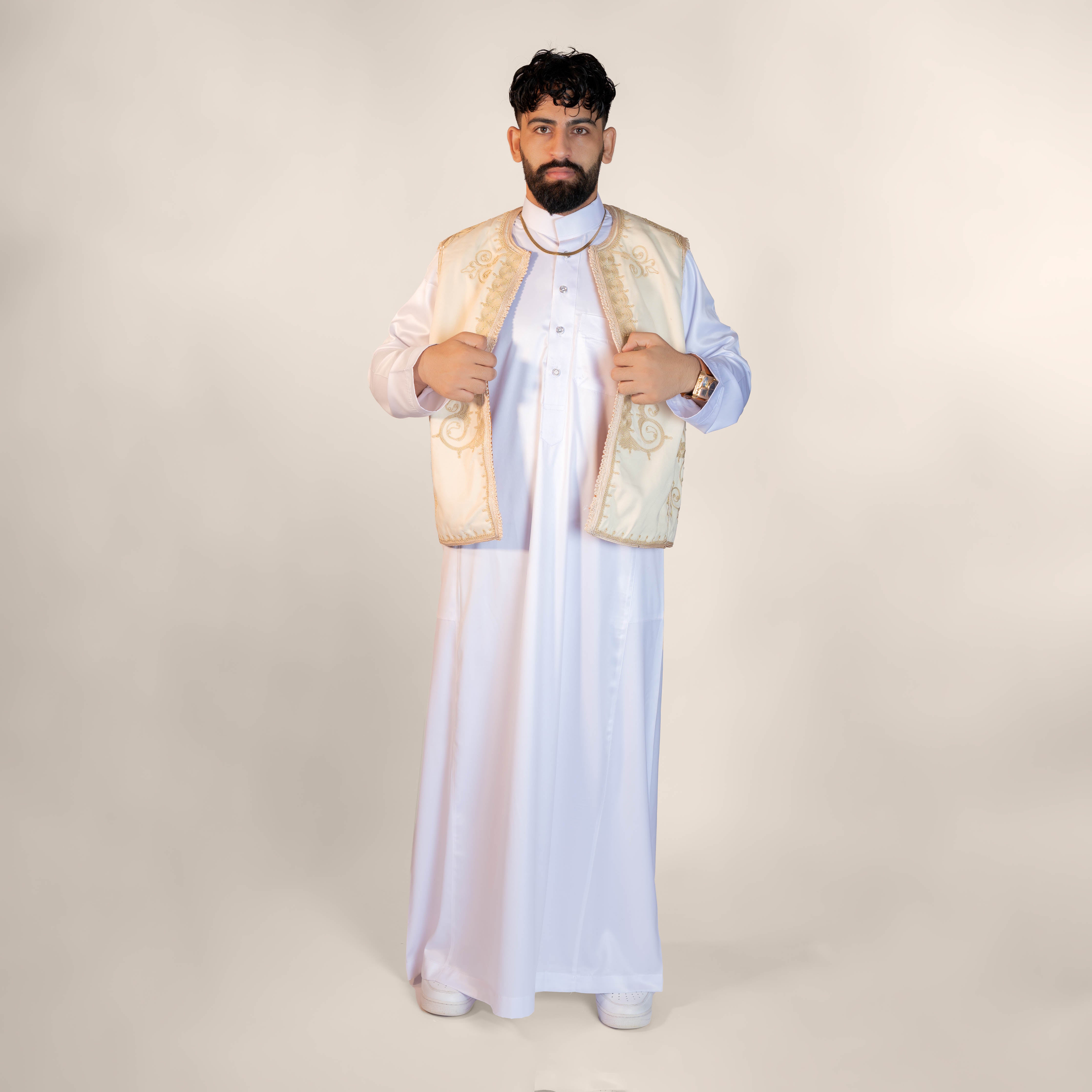 Moonlit Mirage Embroidered Half Coat