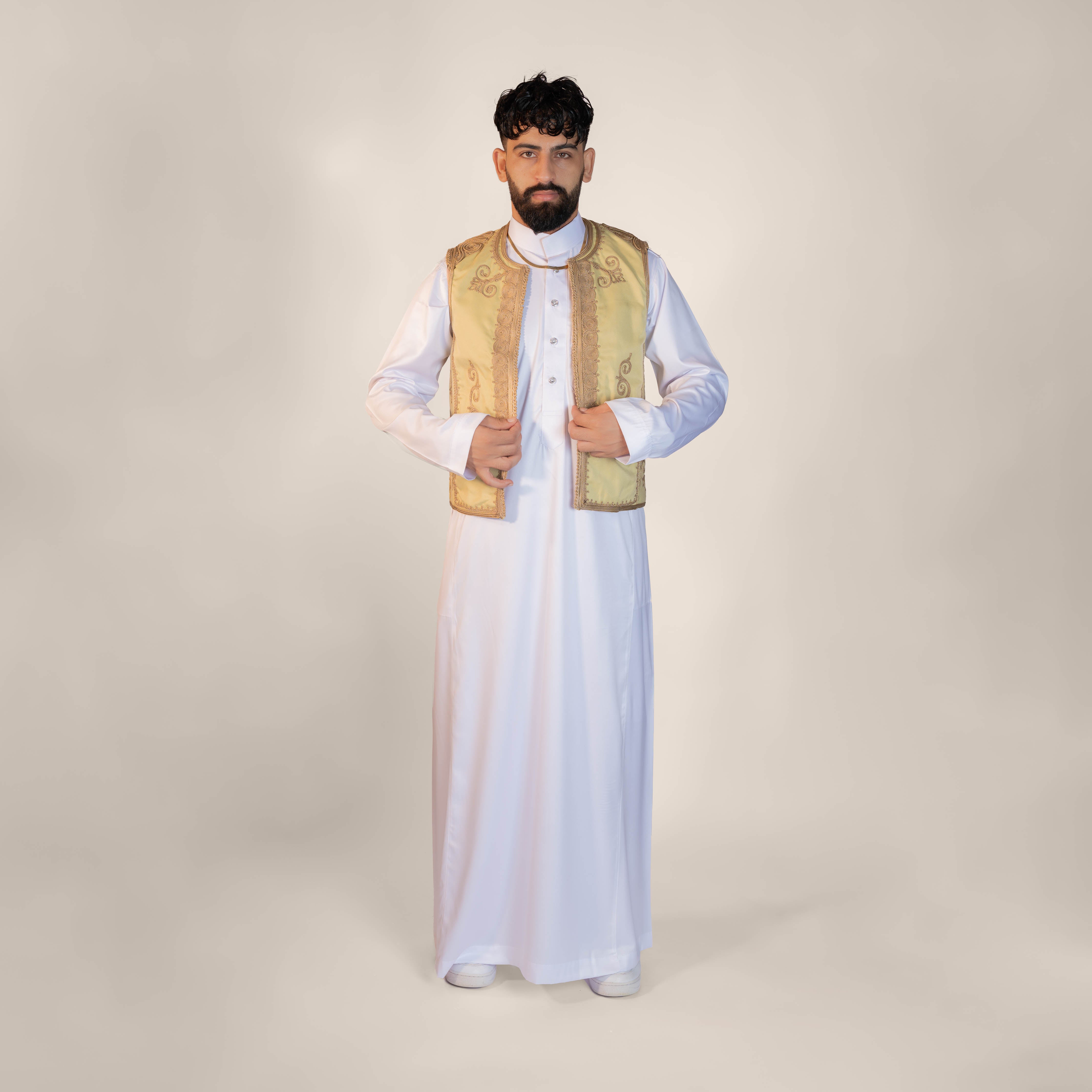 Moonlit Mirage Embroidered Half Coat