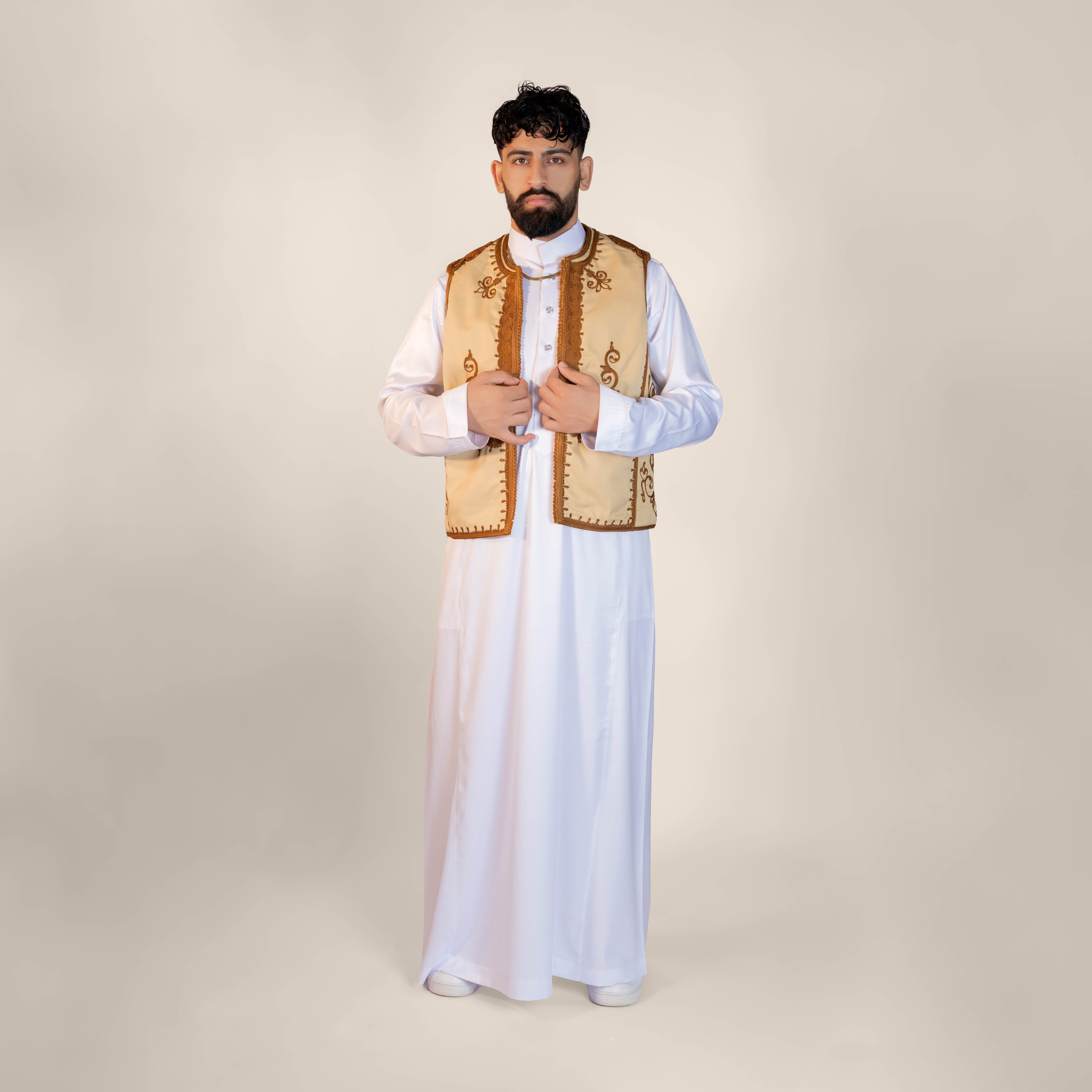 Moonlit Mirage Embroidered Half Coat