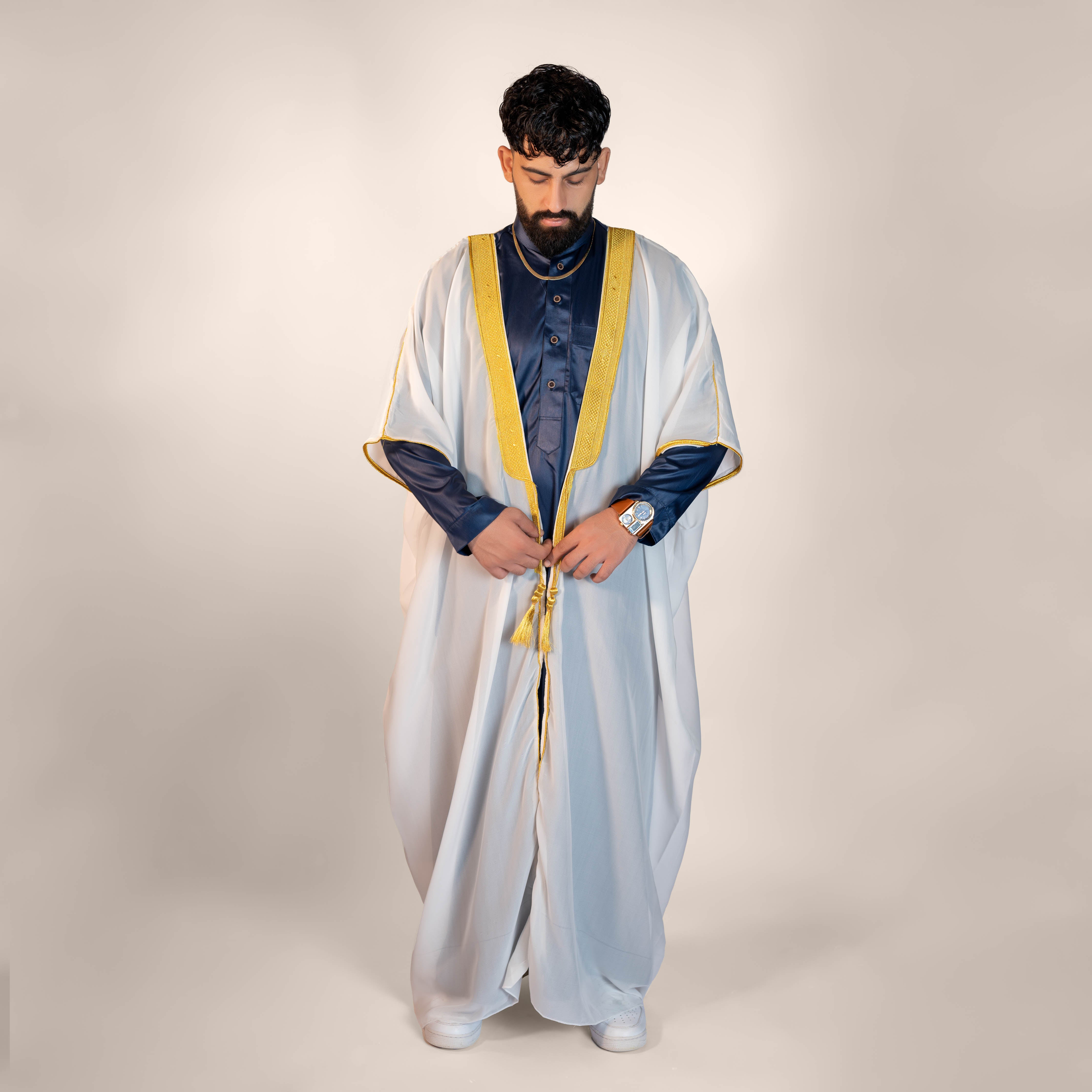 Twilight Cover Golden Embroidered Bisht Cloak