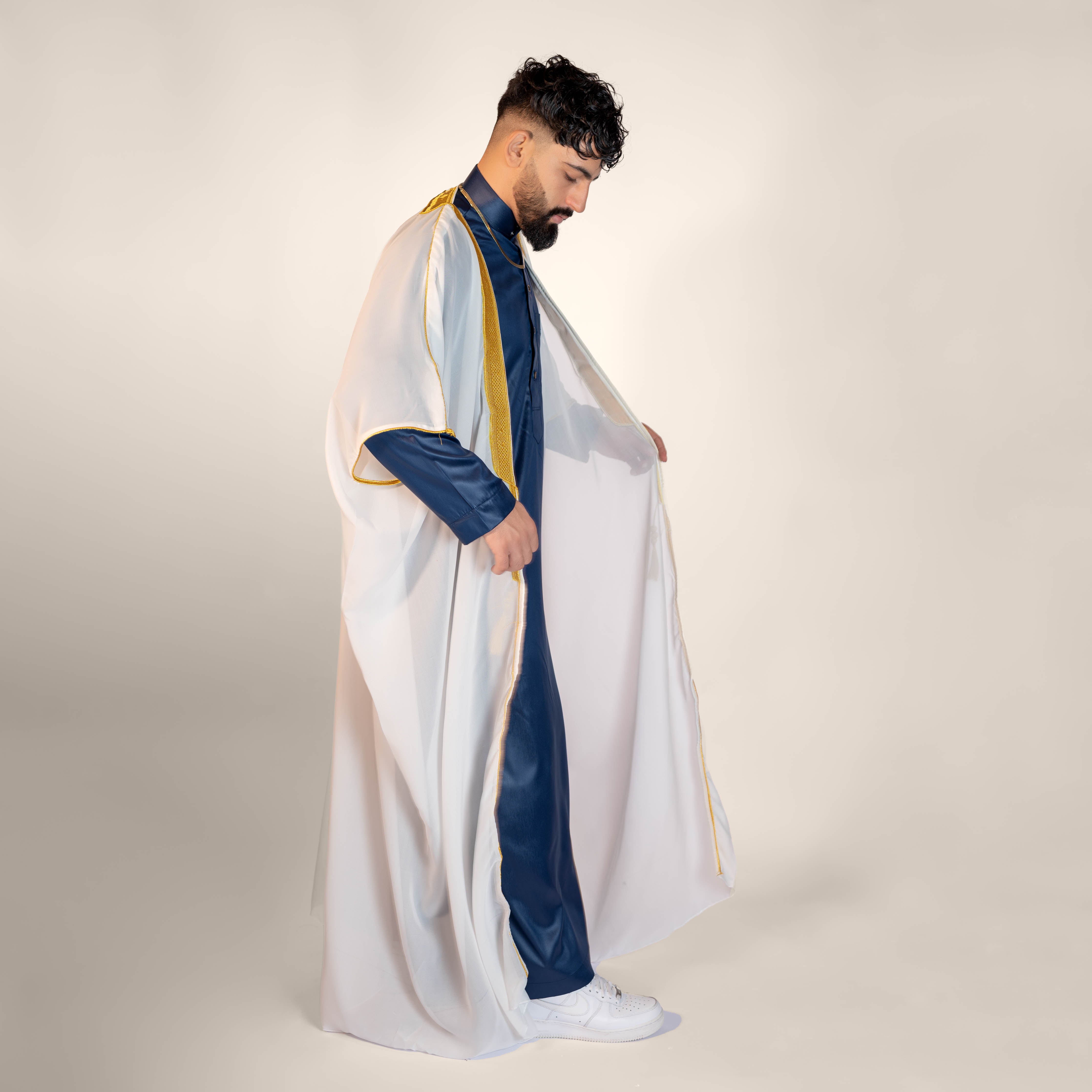Twilight Cover Golden Embroidered Bisht Cloak
