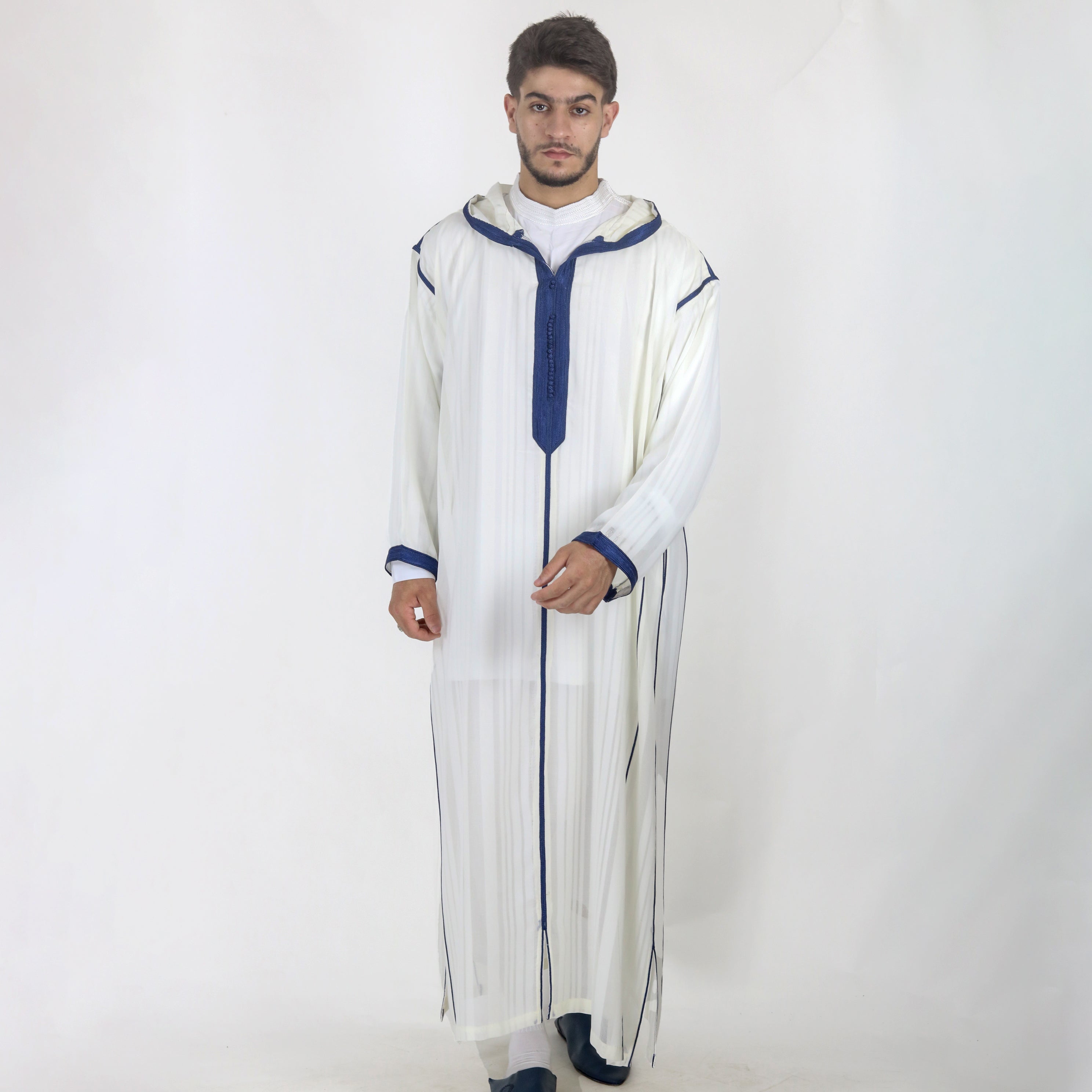 Starlight Hooded Full-sleeve Djellaba Thobes