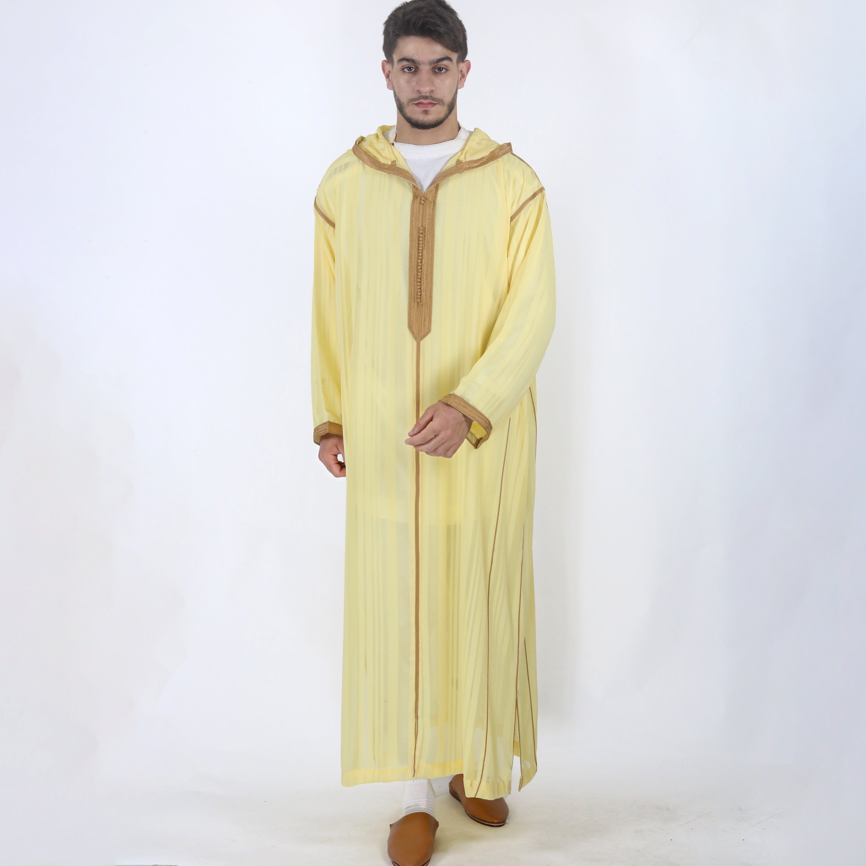 Starlight Hooded Full-sleeve Djellaba Thobes