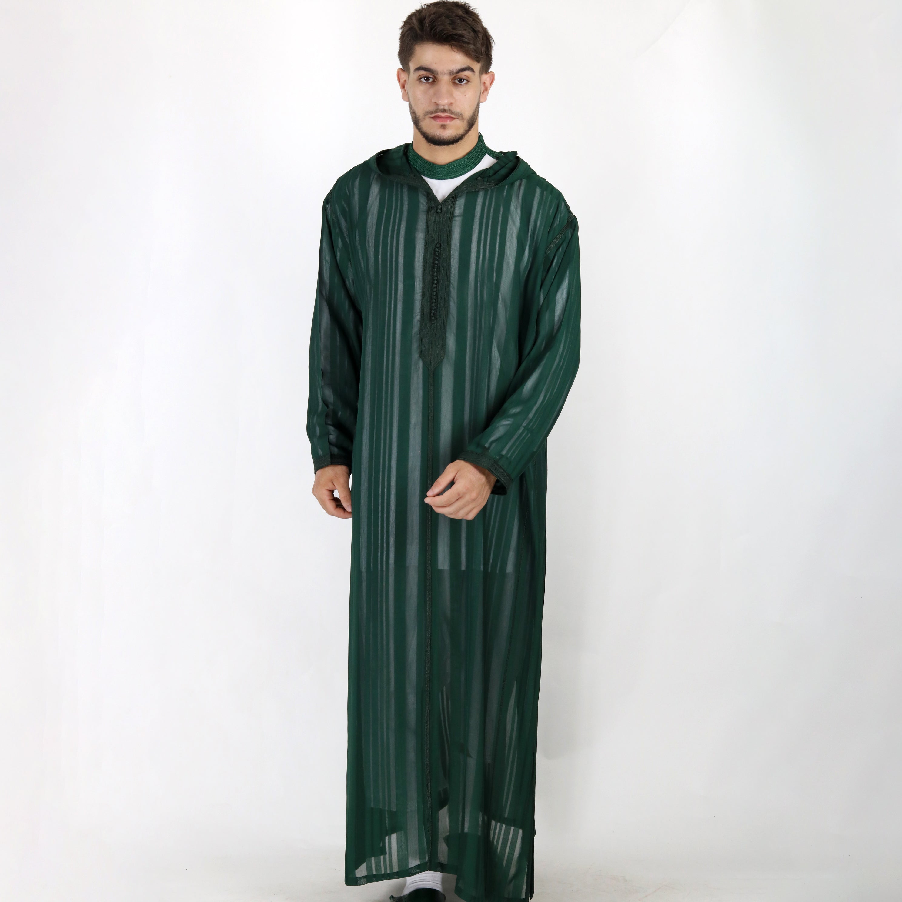 Starlight Hooded Full-sleeve Djellaba Thobes