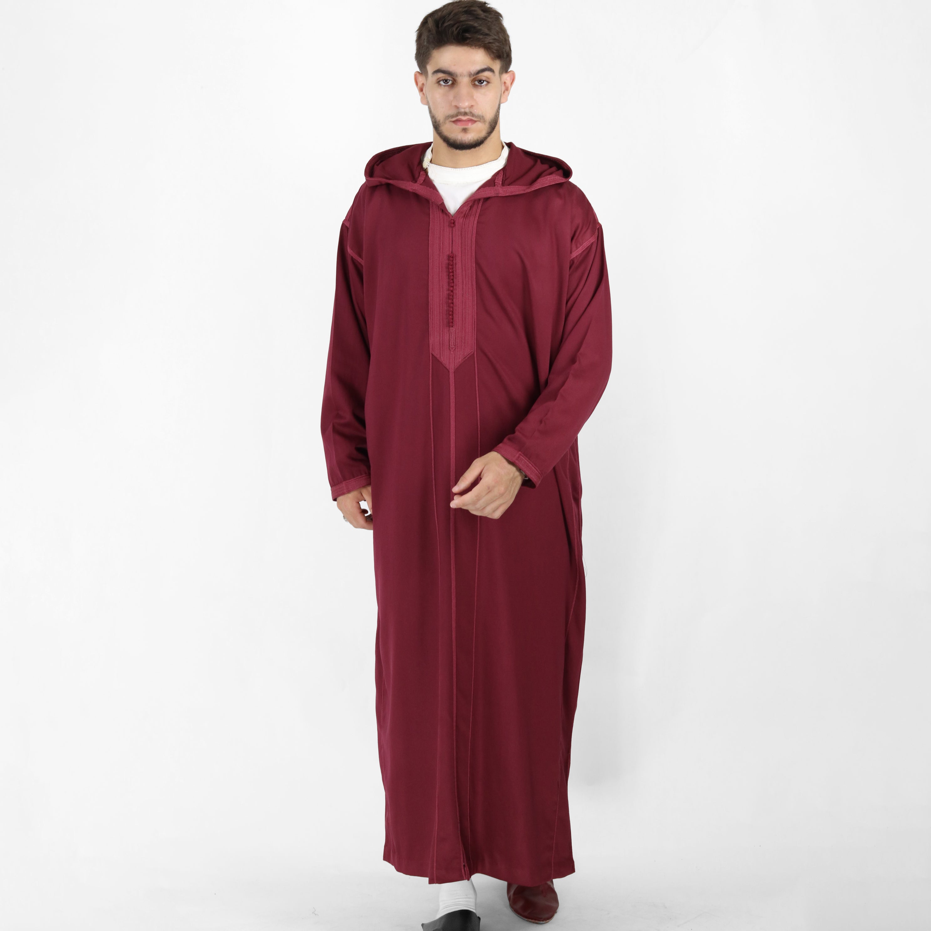 Ethereal Elegance Long Sleeve Hooded Djellaba Thobes