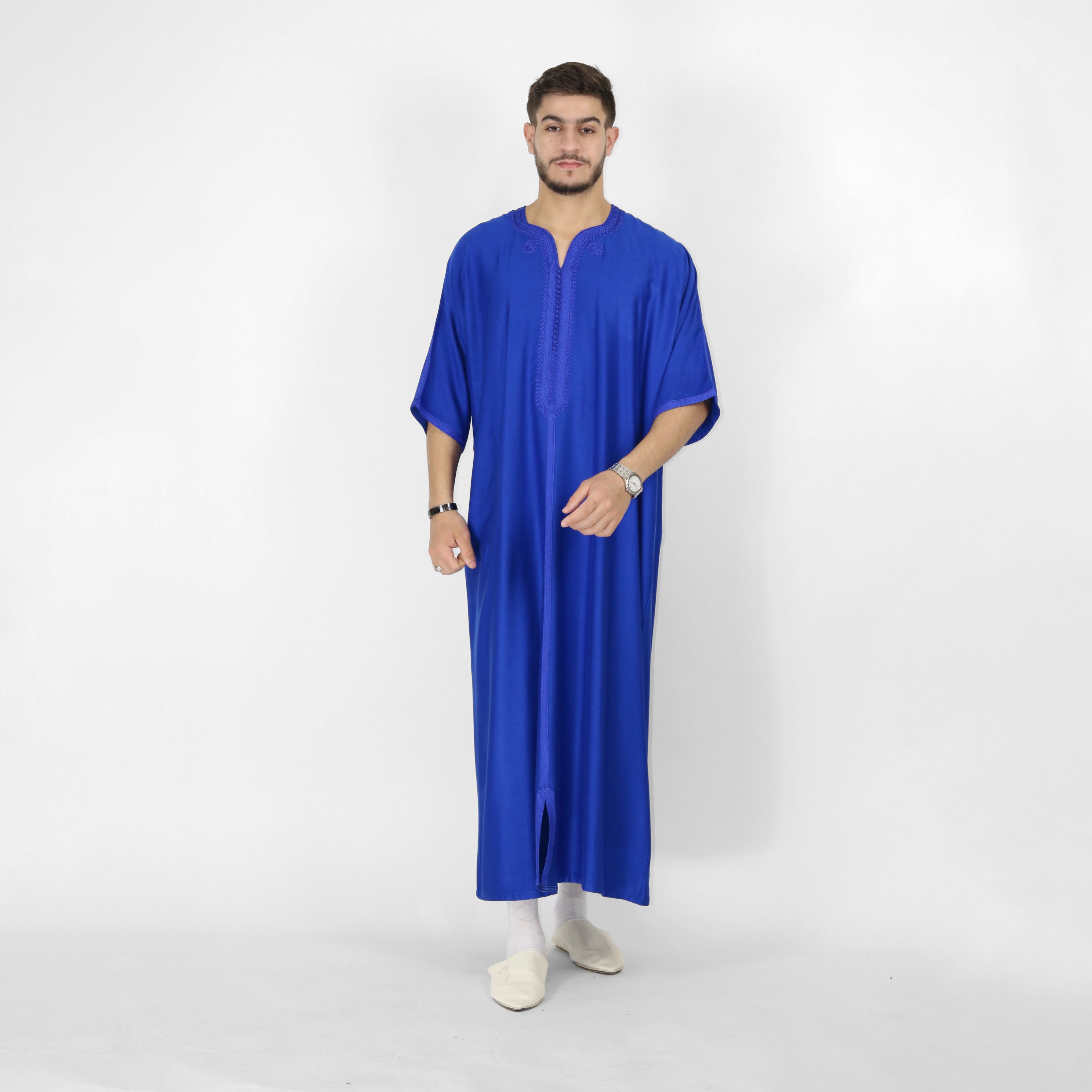Celestial Serenity Elbow Length Sleeve Embroidered Thobes
