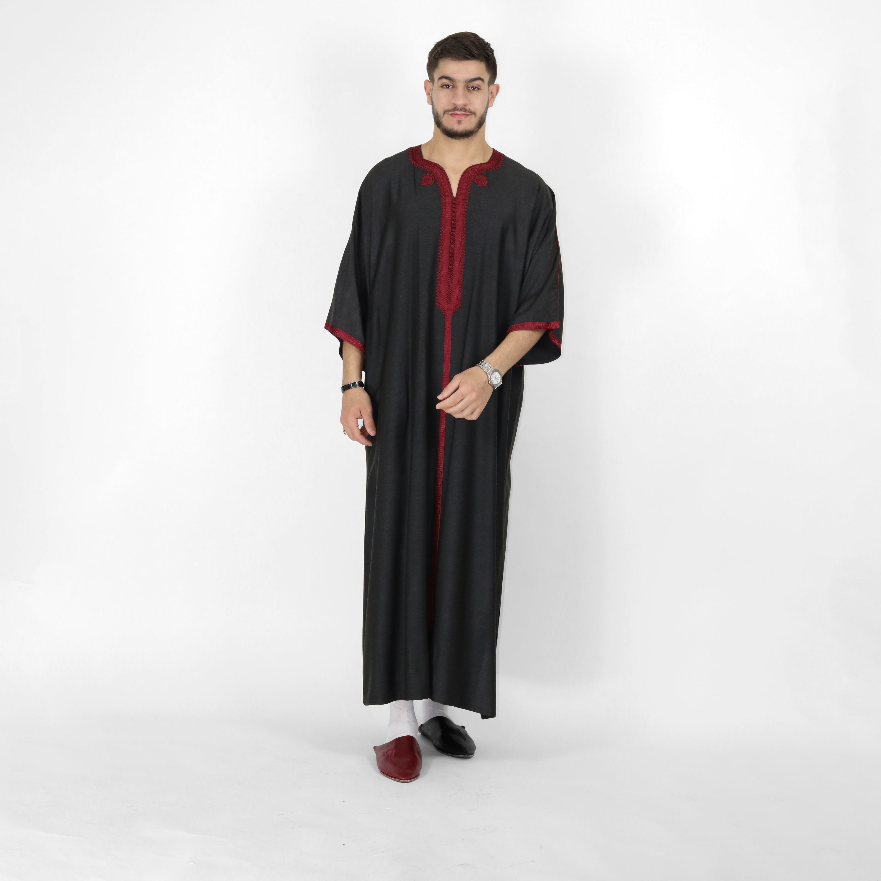 Celestial Serenity Elbow Length Sleeve Embroidered Thobes