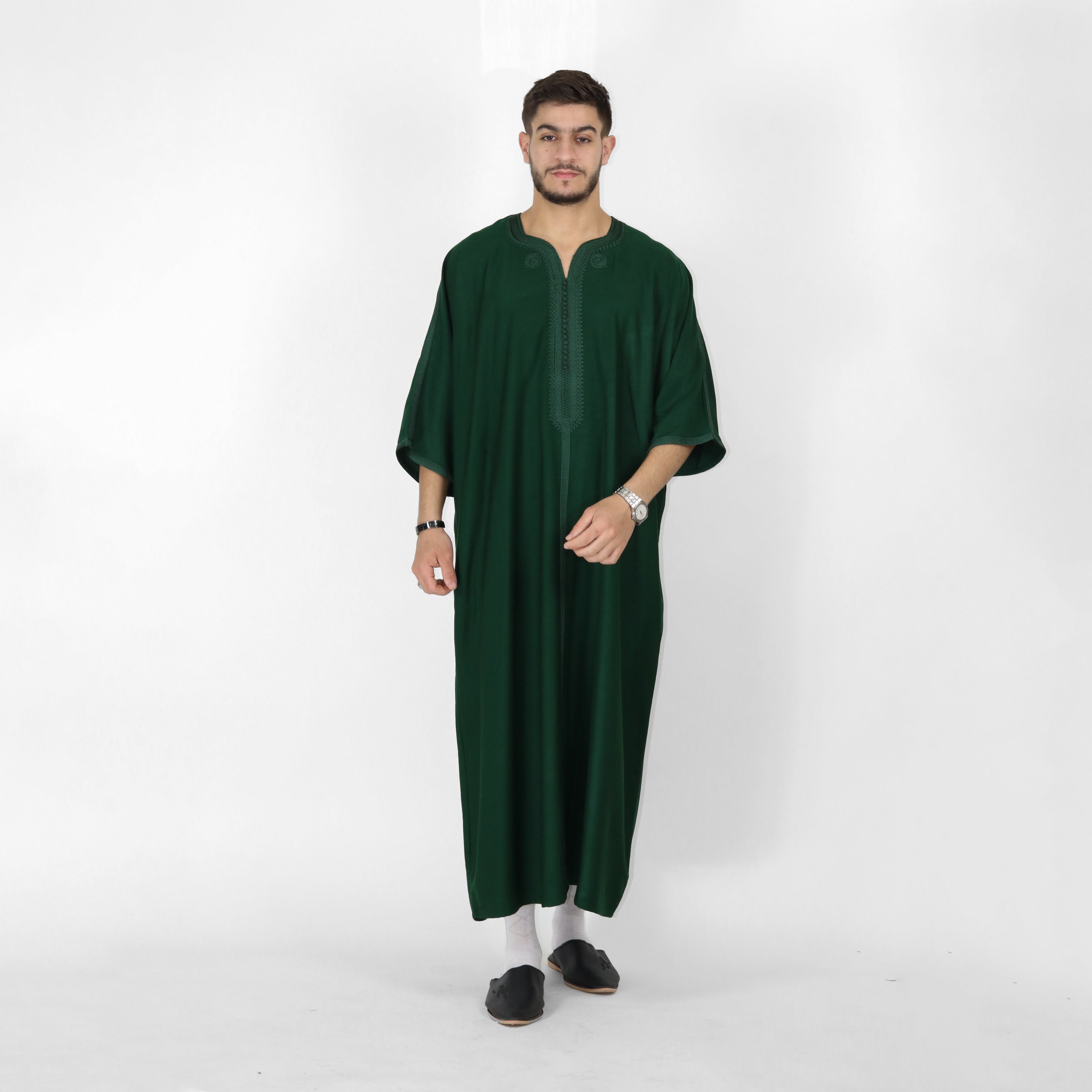 Celestial Serenity Elbow Length Sleeve Embroidered Thobes