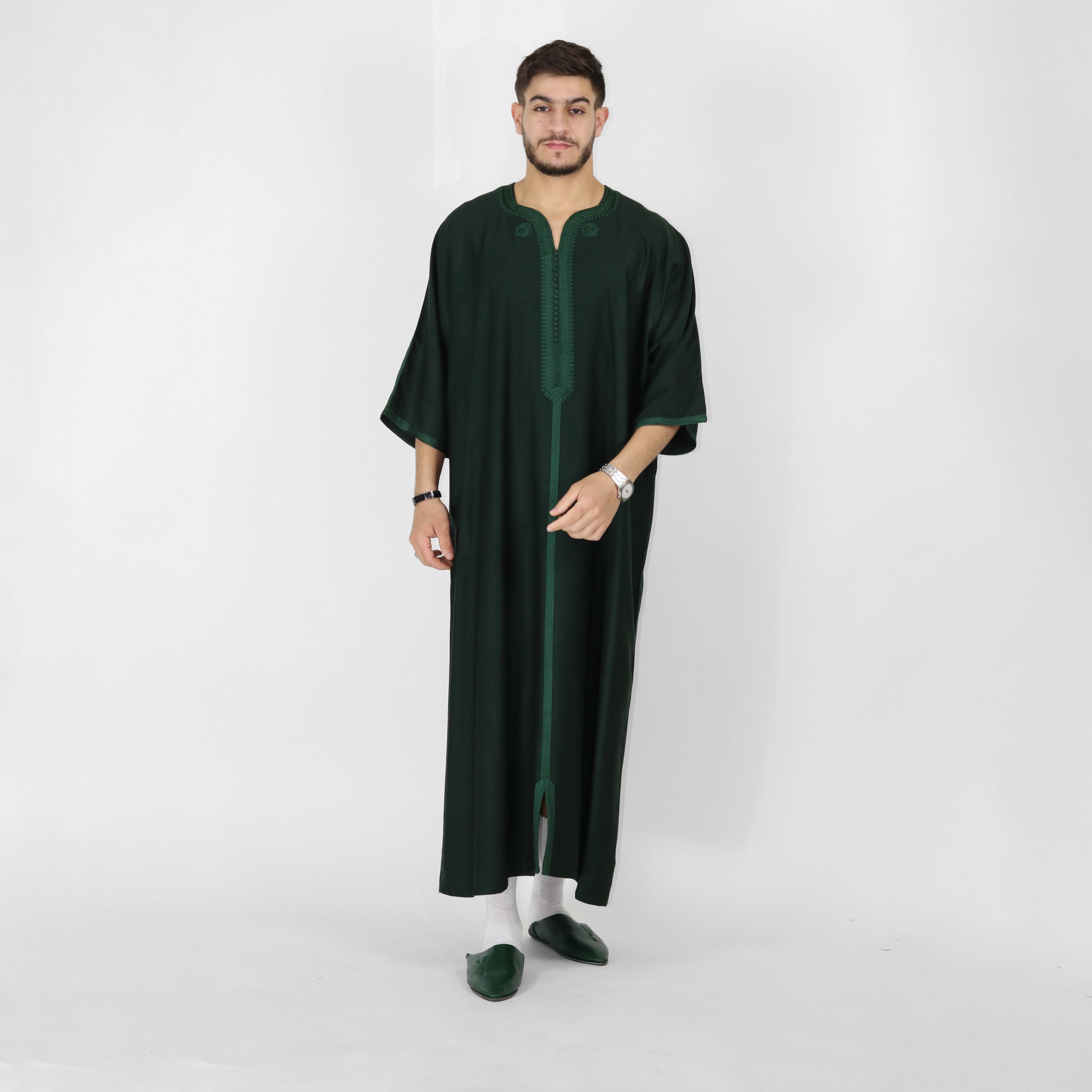 Celestial Serenity Elbow Length Sleeve Embroidered Thobes