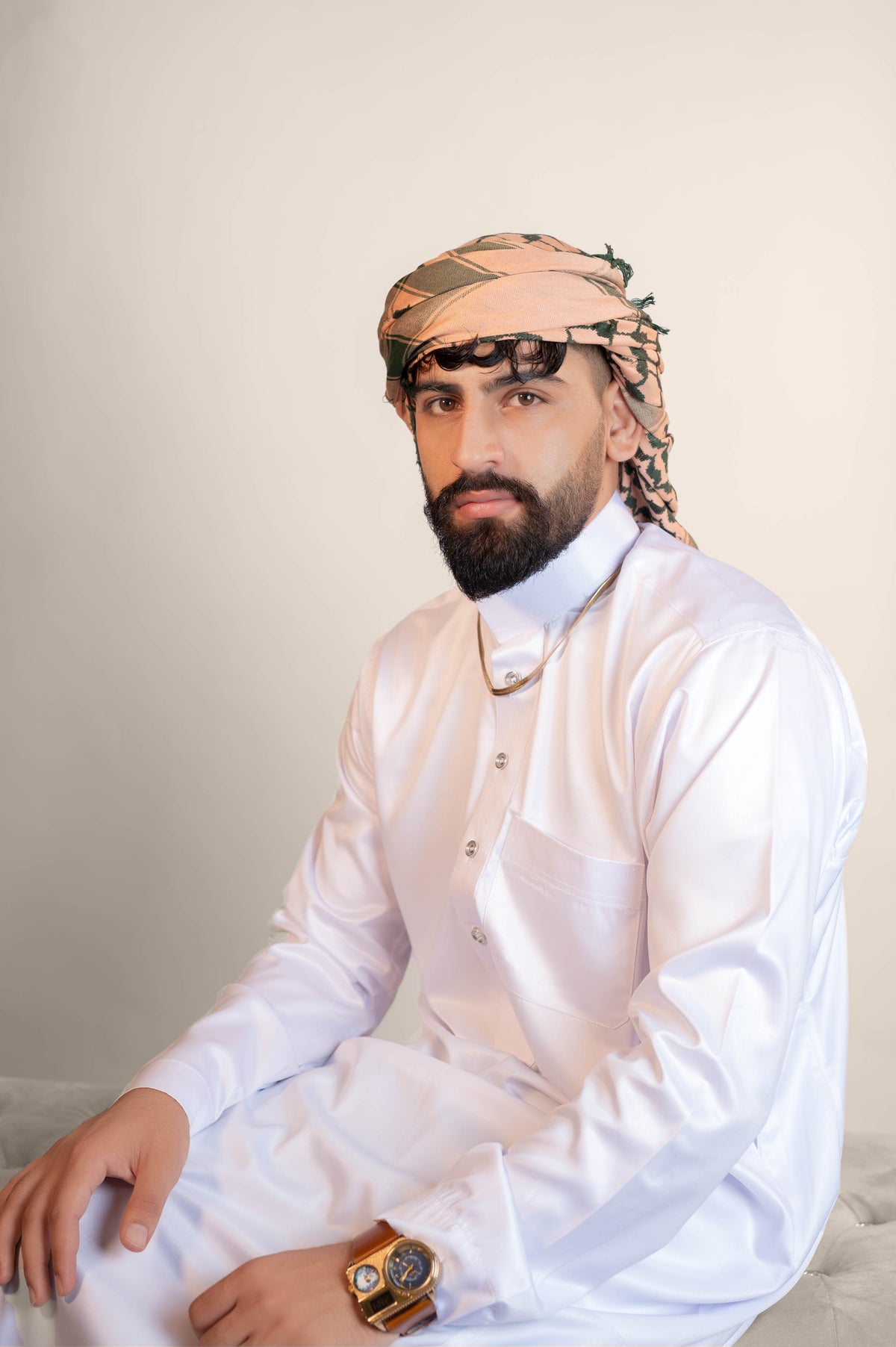 Regal Wrap Arab Muslim Men's Headscarf